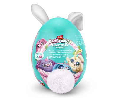 Мини пухкави зайчета бели ушички Zuru Rainbocorns Bunnycorn 