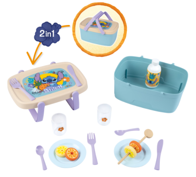 Кошница за пикник Stitch 2в1 Smoby 7600312516