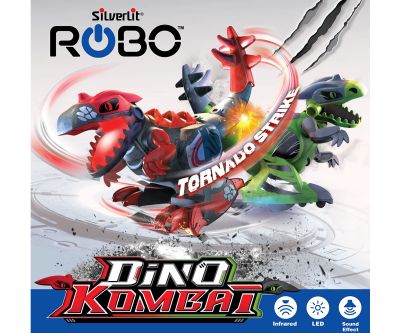 Боен пакет Dino Kombat Радиоуправляем динозавър за битки Silverlit 86889