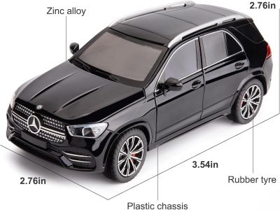 Метален автомобил Mercedes GLE 1/24 черен