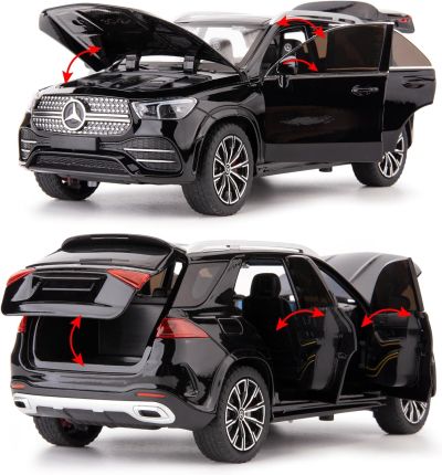 Метален автомобил Mercedes GLE 1/24 черен