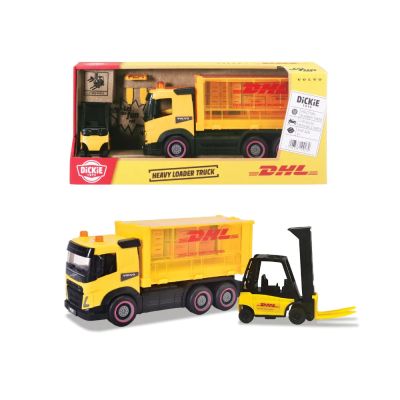 Куриерски камион DHL с мотокар Heavy Loader Dickie 203744027
