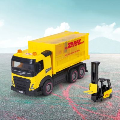 Куриерски камион DHL с мотокар Heavy Loader Dickie 203744027