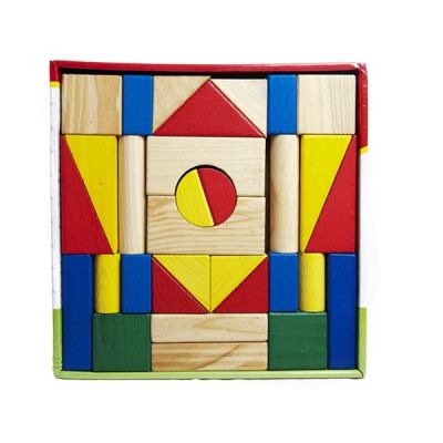 Дървени блокчета с различни форми 31 части