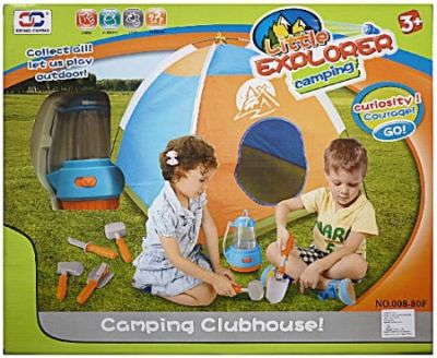 Детска къмпинг палатка с фенер и инструменти