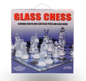 Луксозен стъклен шах 20 х 20 см