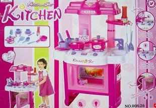 Детска кухня със светлини и звуци 008-26 Розова
