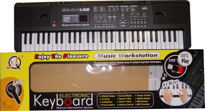 Музикален синтезатор 54 клавиша с микрофон 220v