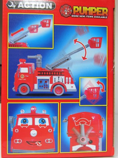 Пожарен музикален камион правещ сапунени балончета Пожарна Cars