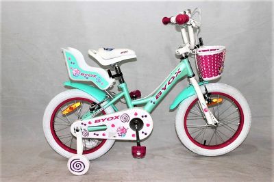 Детски велосипед със спомагателни колела 16 CUPCAKE