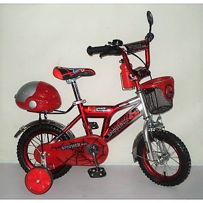 Детски велосипед със помощни колела Spiederman 12"