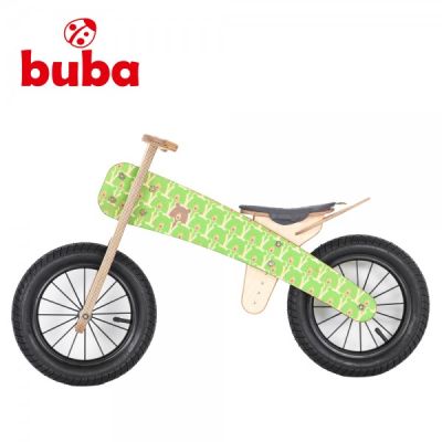 Дървено колело за баланс Buba Explorer mini с помпащи гуми
