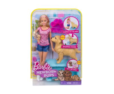 Кукла Barbie с кученца