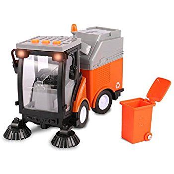 Детска музикална почистваща машина за смет Sweeper orange