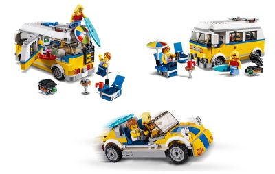 LEGO CREATOR 3в1 Слънчев микробус за сърф 31079