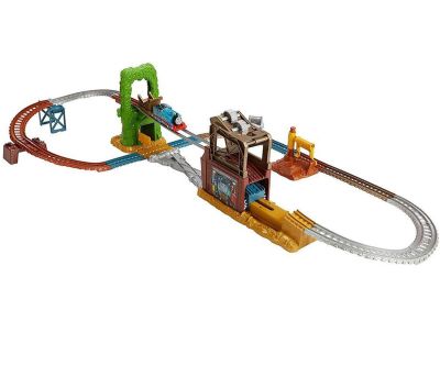 Комплект Mega Bloks Влакче с релси Томас и приятели Висящият мост Thomas