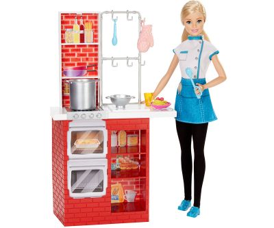 Кукла Barbie Готвач на паста с кухня Cooking & Baking - Pasta 