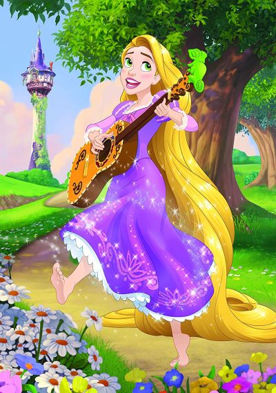 Детски пъзел Disney Rapunzel с кристали 200 части