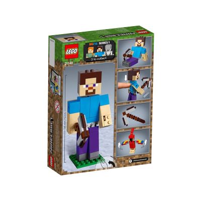 Конструктор LEGO MINECRAFT Minecraft Steve BigFig с папагал 21148