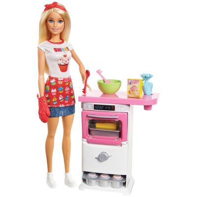 BARBIE Комплект за игра с кукла готвач FHP57