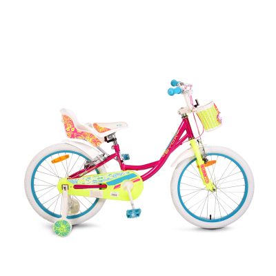 Детски велосипед BYOX със спомагателни колела 20 FASHION GIRL pink