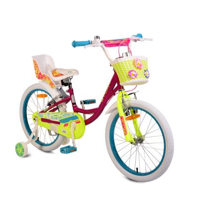 Детски велосипед BYOX със спомагателни колела 20 FASHION GIRL pink