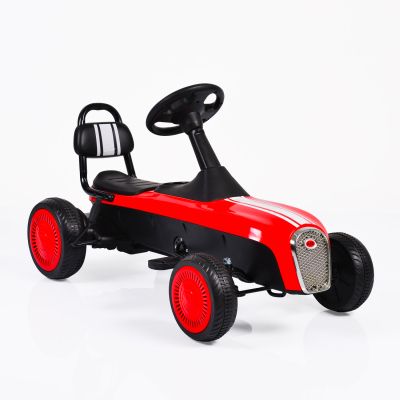 Детски картинг кола с педали Retro - K02 червен