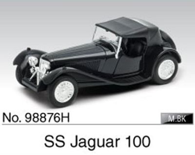 Метален ретро автомобил Jaguar SS 100 1:34 Welly 98876H