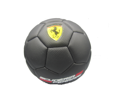 Кожена футболна топка Ferrari черна
