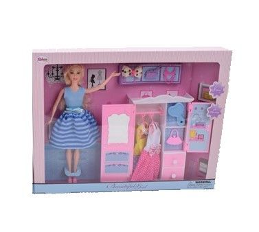 Кукла Rebecca с гардероб и касесоари