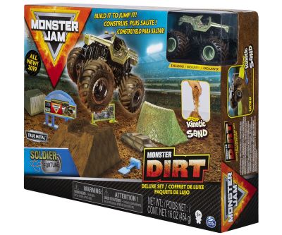 Комплект за игра Monster Jam Max-D с кинетичен пясък
