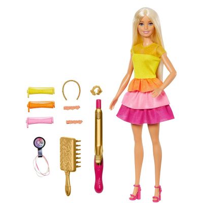Кукла с фризьорски салон за къдрави прически BARBIE FAB CORE DOLLS & ACCESS  GBK24