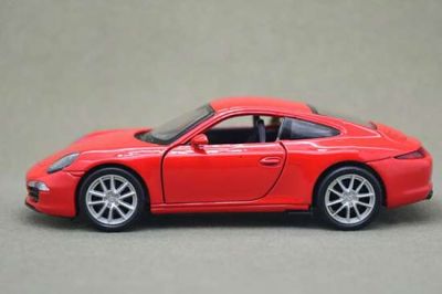 Металeн автомобил Porsche 911 Carrera S червен -1:34 Welly 