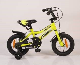 Детски велосипед със спомагателни колела 12" Byox Prince електрик