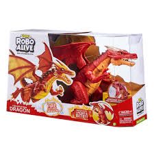 Интерактивен огнен дракон Zuru Robo Alive red 7115