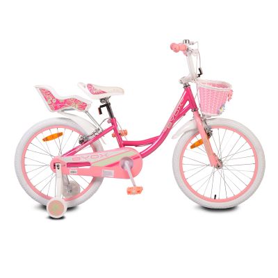 Детски велосипед BYOX със спомагателни колела 20 Fashion Girl розов