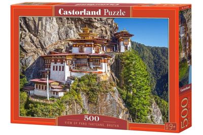 Пъзел Castorland 500 части Будиският храм Паро Такцан в Бутан 53445