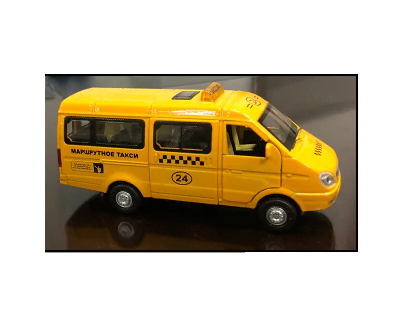 Детски метален микробус ГАЗ Такси със звук и светлини