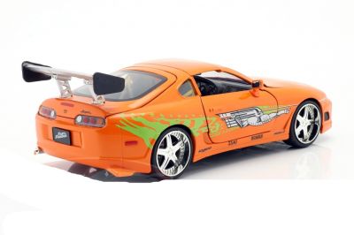 Метален автомобил Fast & Furious Brian`s Toyota Supra 1:24 Jada Toys 253203005