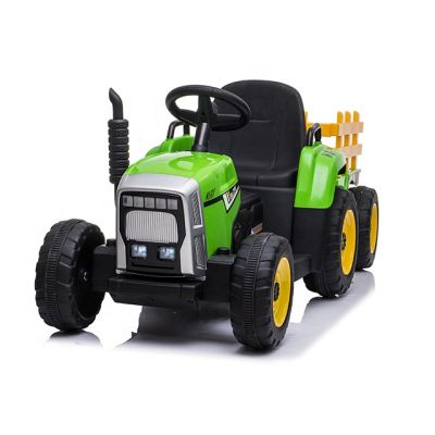  Детски акумулаторен трактор с ремaрке Farmer, син