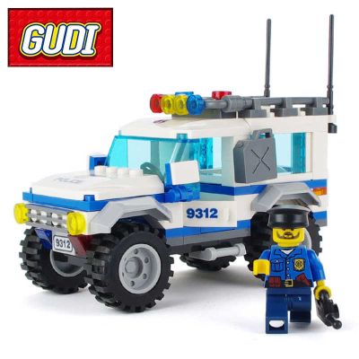 Конструктор Полицейски автомобил GUDI 9312