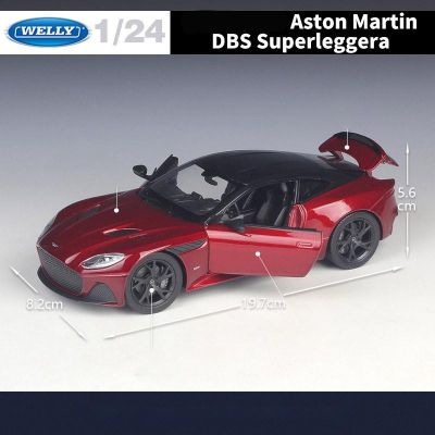 Метална кола с отварящи се врати Aston Martin DBS Superleggera Welly 1:24 