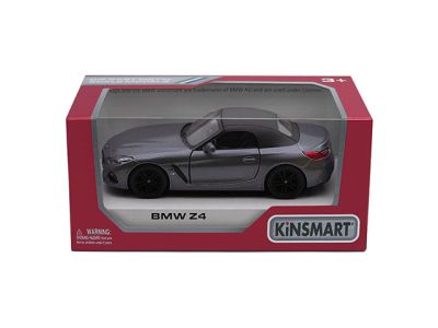 Метална количка BMW Z4 2019 сиво Kinsmart 1/36