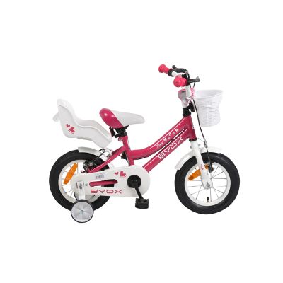 Детски велосипед Byox Pony със спомагателни колела 12" 