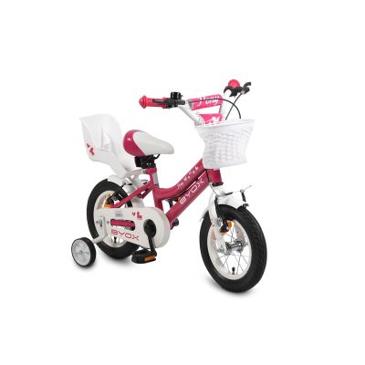 Детски велосипед Byox Pony със спомагателни колела 12" 