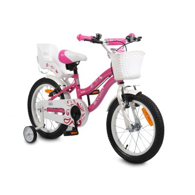 Детски велосипед Byox със спомагателни колела 16" Freya