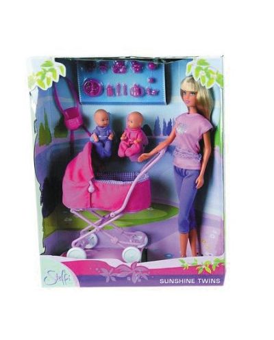 Кукла с бебета близнаци на разходка Steffi Love 105738060