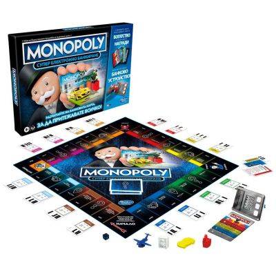 Занимателна игра MONOPOLY супер електронно банкиране E8978