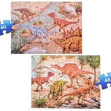 Детски пъзел 4 в 1 праисторически динозаври