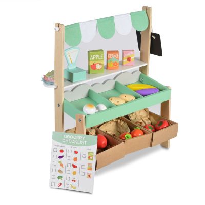 Дървен супермаркет с комплект продукти - 4425 Moni Toys  